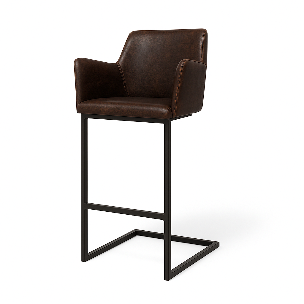 Barhocker aus Leder | Modell GIAN